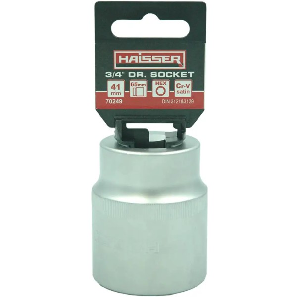 Фото - Торцевая головка Haisser шестигранная 3/4" сатин 41ммx65мм (134022)